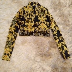 Versace jeans couture women's crop top and leggings